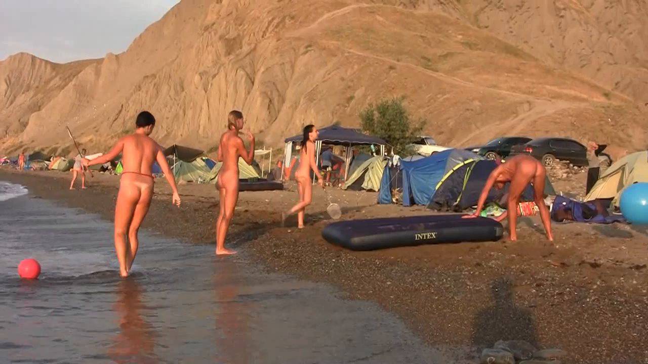 Naturist Videos Young Naturists on a Nudist Beach - 1